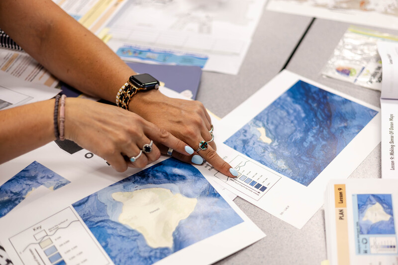 teacher explore curriculum materials