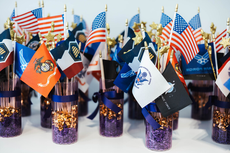 purple star centerpieces