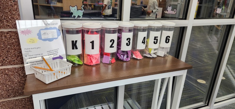 ticket collection for the CLIMB system at Desert Sky Elementary