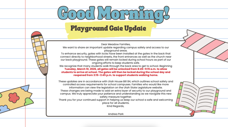 Playground with yellow pencil and pink/green book