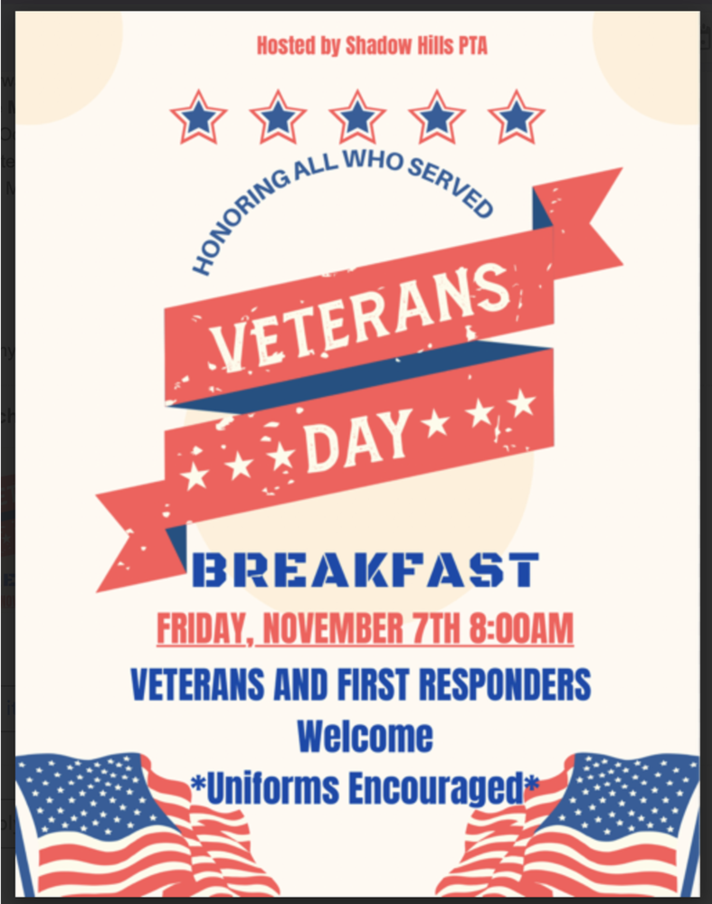 Veterans Breakfast