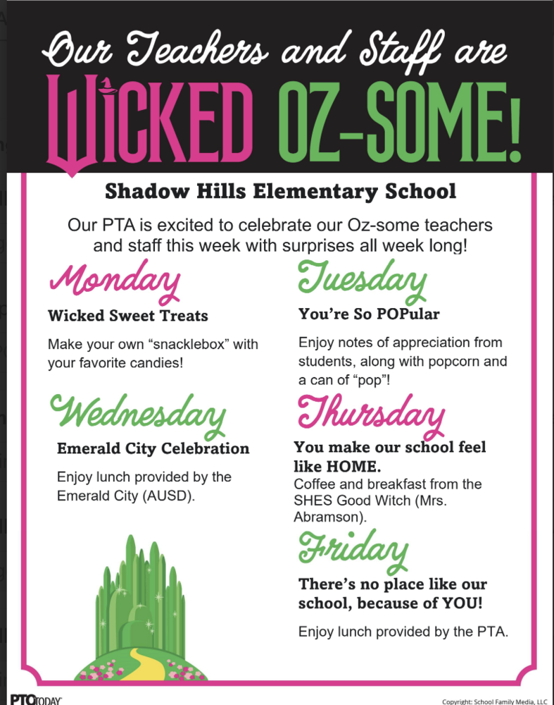 Staff Appreciation Week