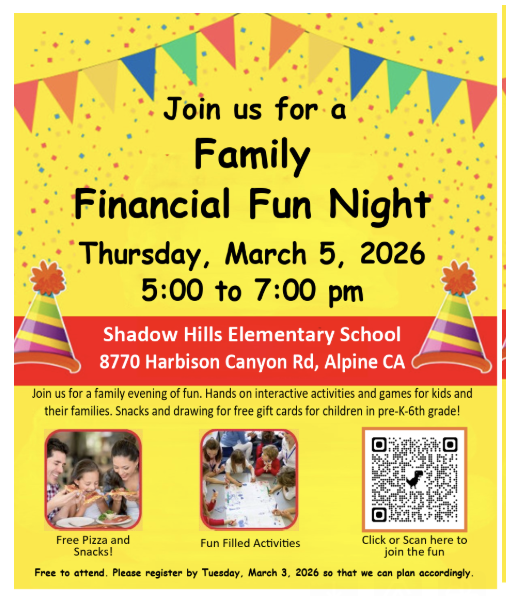 Family Financial Fun Night