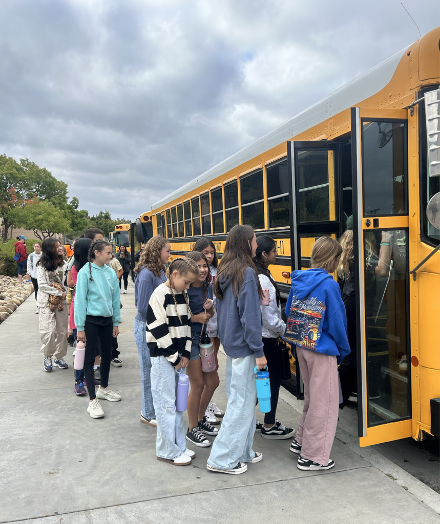 6th graders off to camp