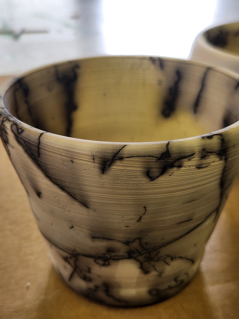 assorted pottery