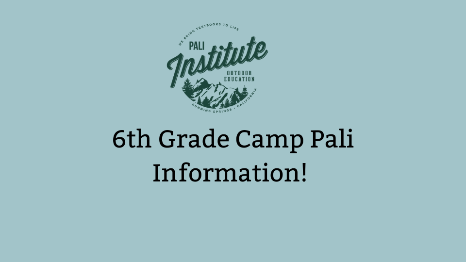 6th Grade Camp Pali Information