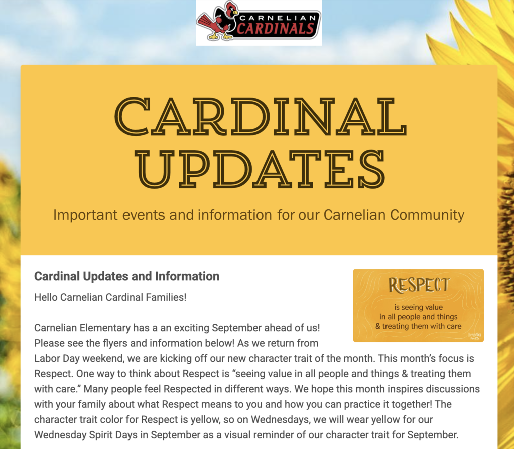 Cardinal Updates