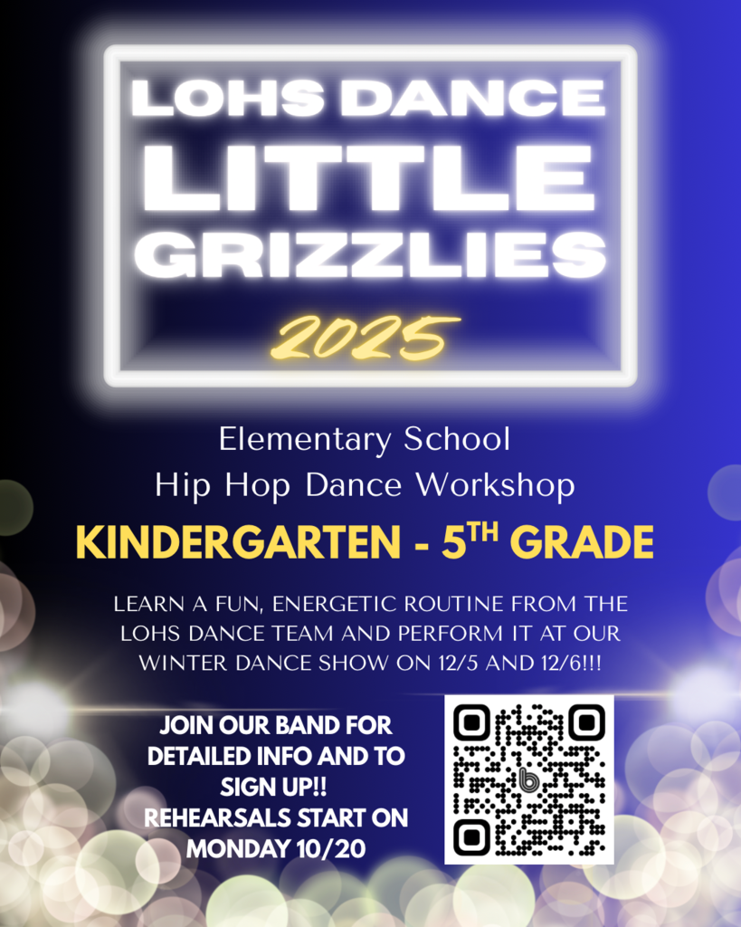 2025 LOHS Little Grizzlies Dance Workshop