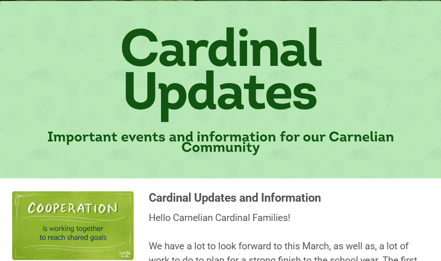 Cardinal Updates