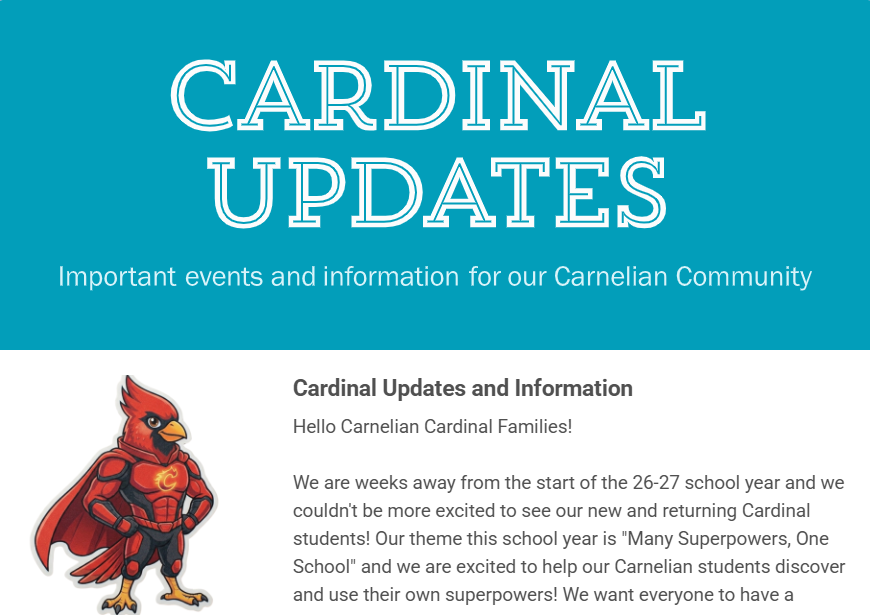 Cardinal Updates