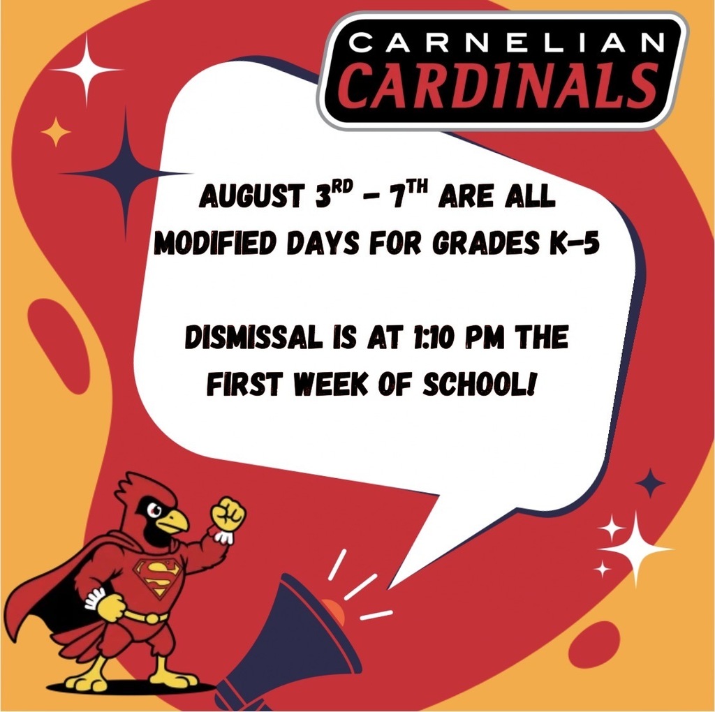 Modified Day the first week of school