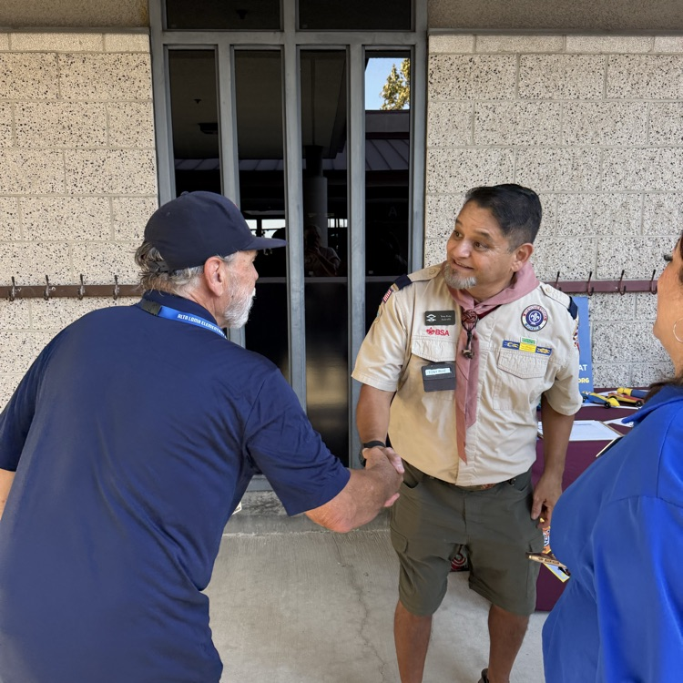 Trustee Buller with Boy Scouts