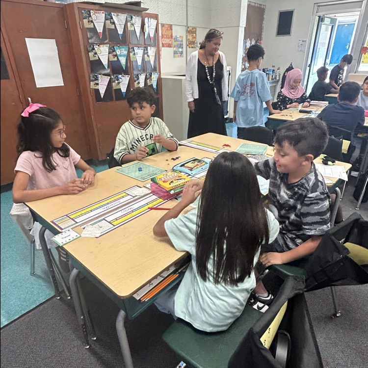 Dr. Pierce visited a classroom