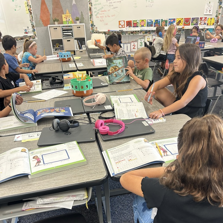 District adopted math curriculum being used in a classroom