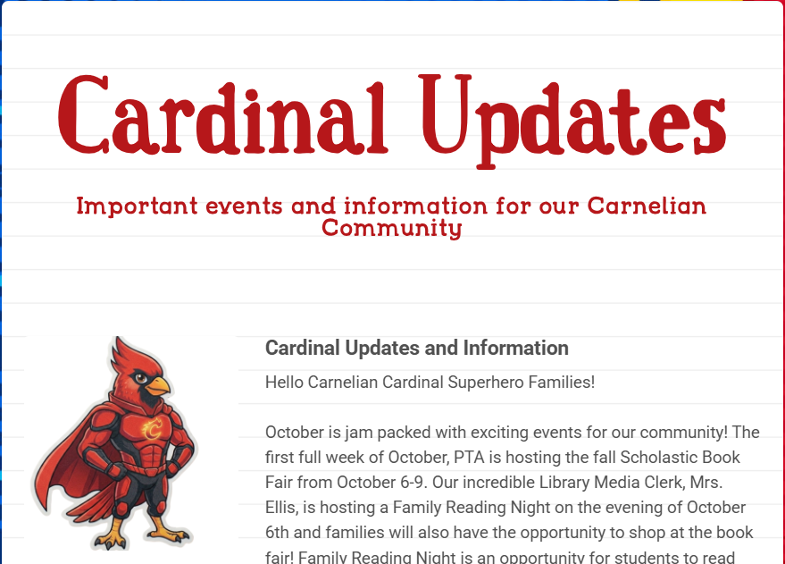 Cardinal Updates