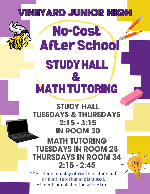 Study Hall and Math Tutoring 26-27