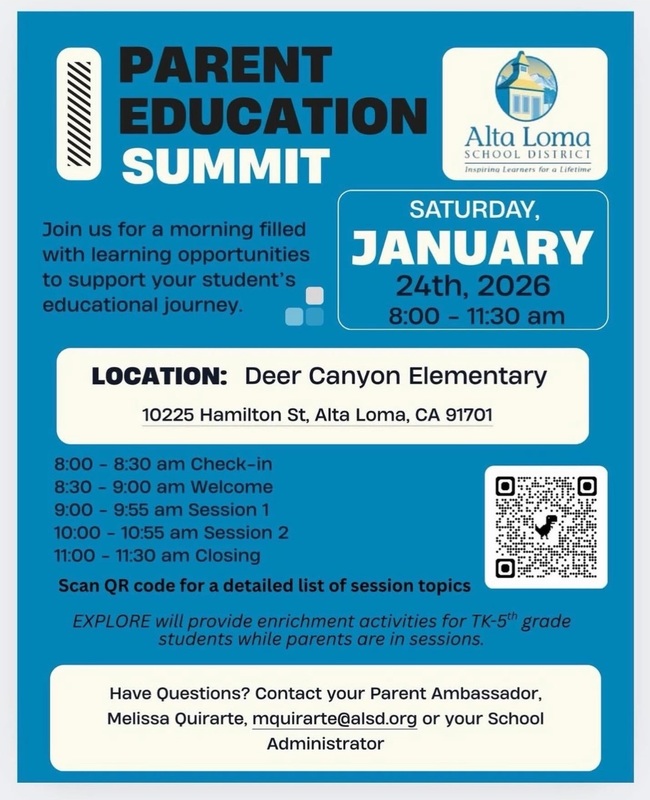 Parent Education Summit Flyer