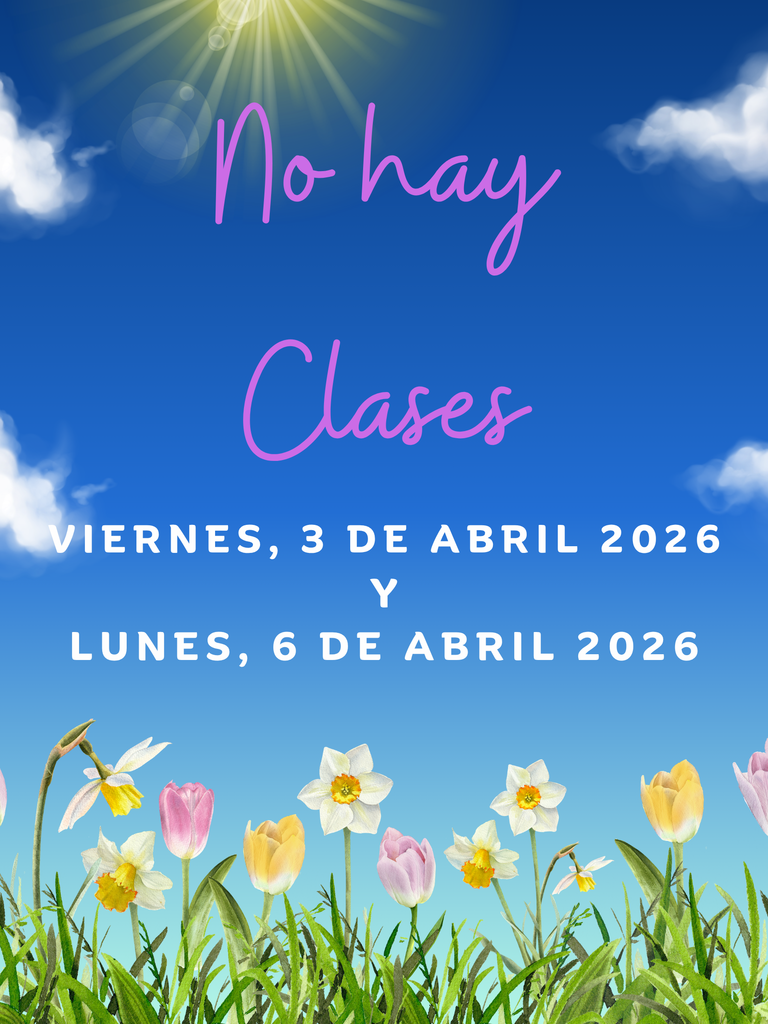 No School April 3 & April 6