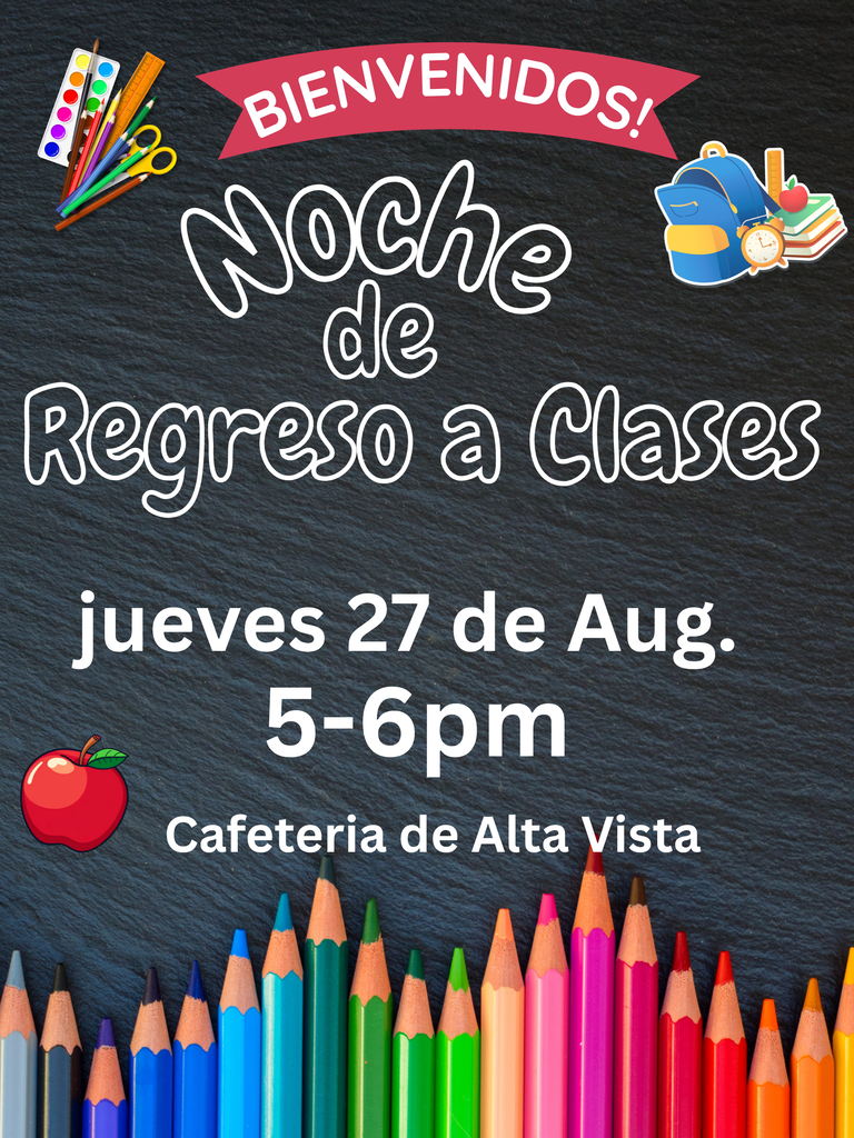 Back to School Night-Noche de Regreso a Clases!