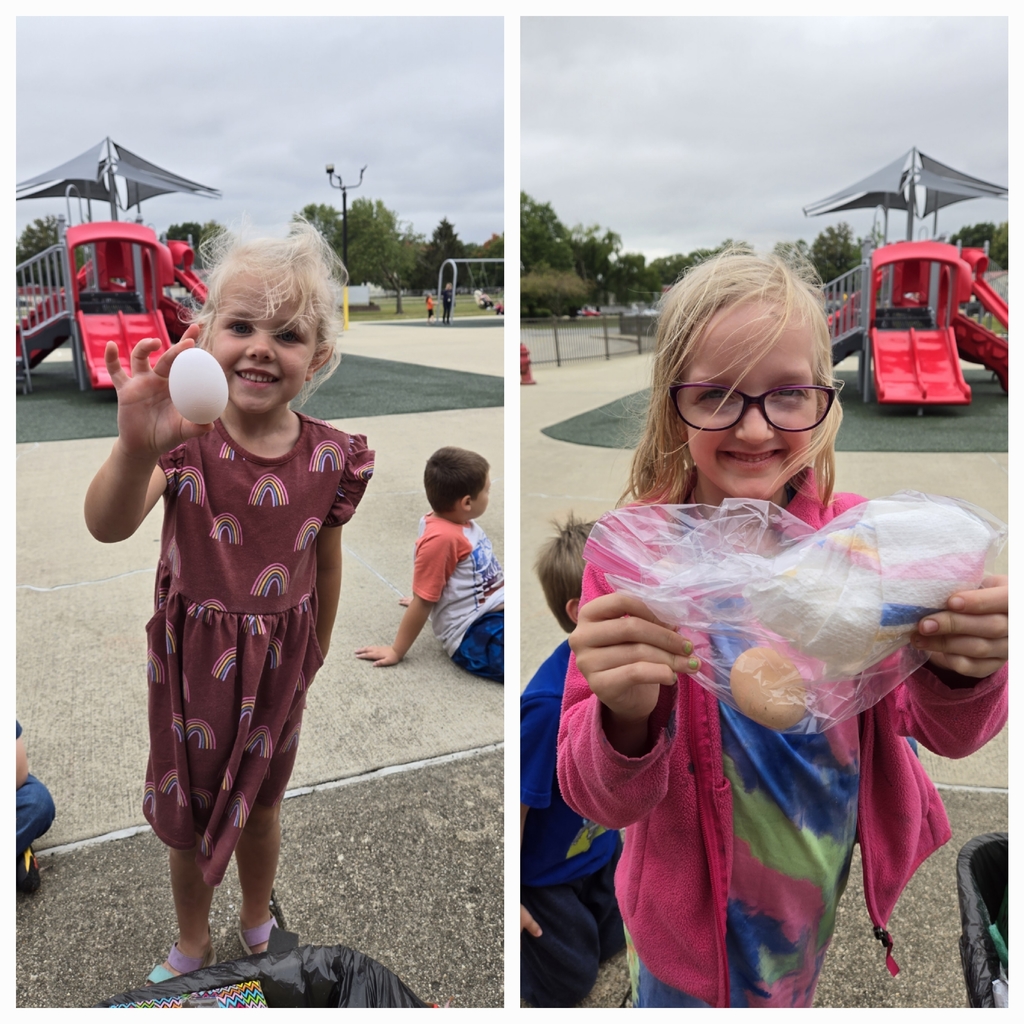 After reading a story about Humpty Dumpty and doing different activities, Mrs. Miller's class ended the week with an egg drop and a Humpty Dumpty snack. (A rice crispy treat with icing for the brick wall and a marshmallow for Humpty)