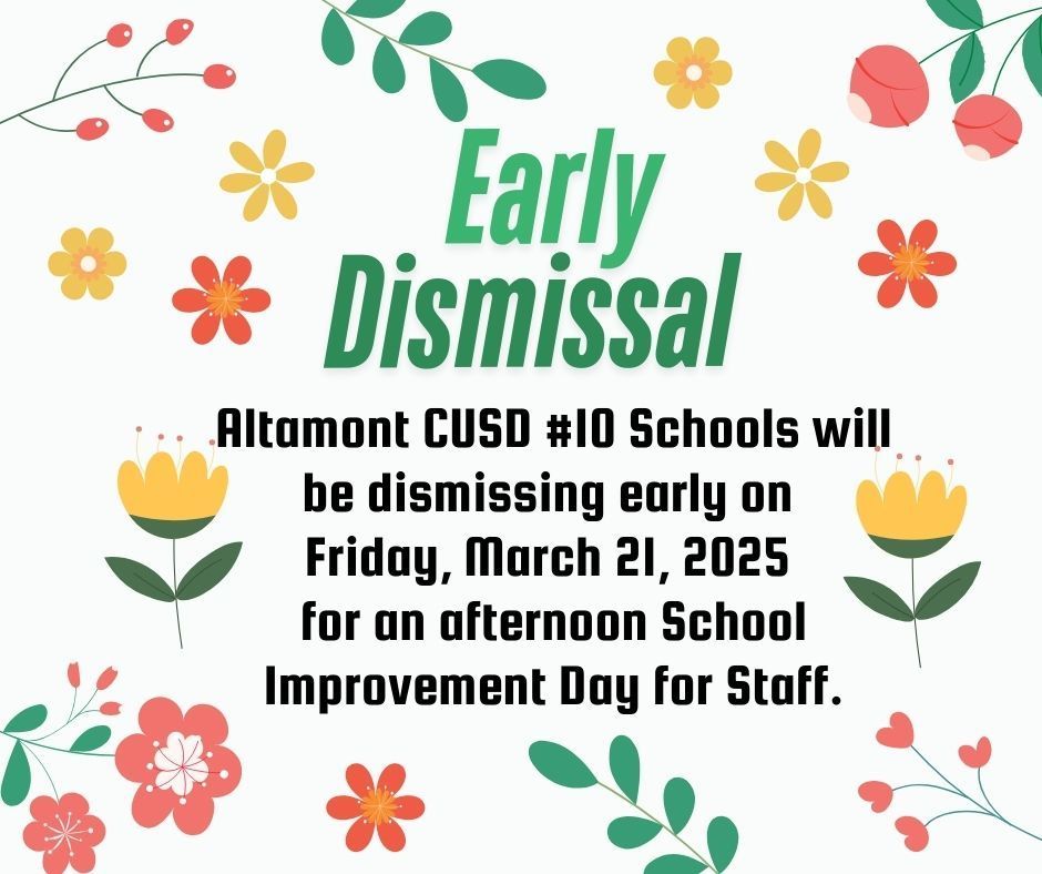 Early Dismissal 03/21/25