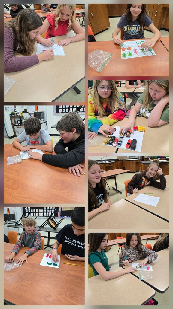 Junior high students separating substances today in class.