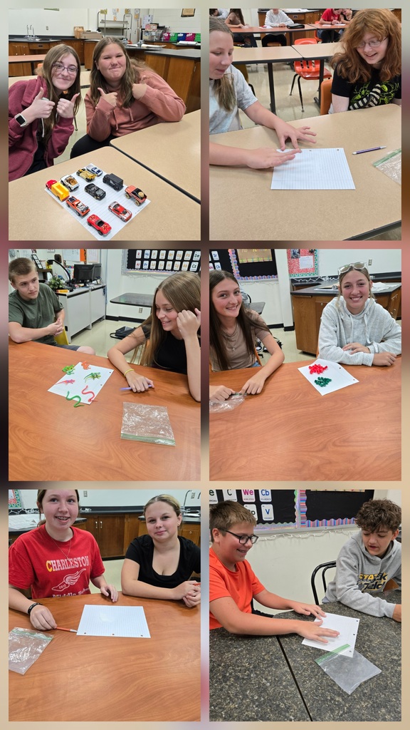 Junior high students separating substances today in class.
