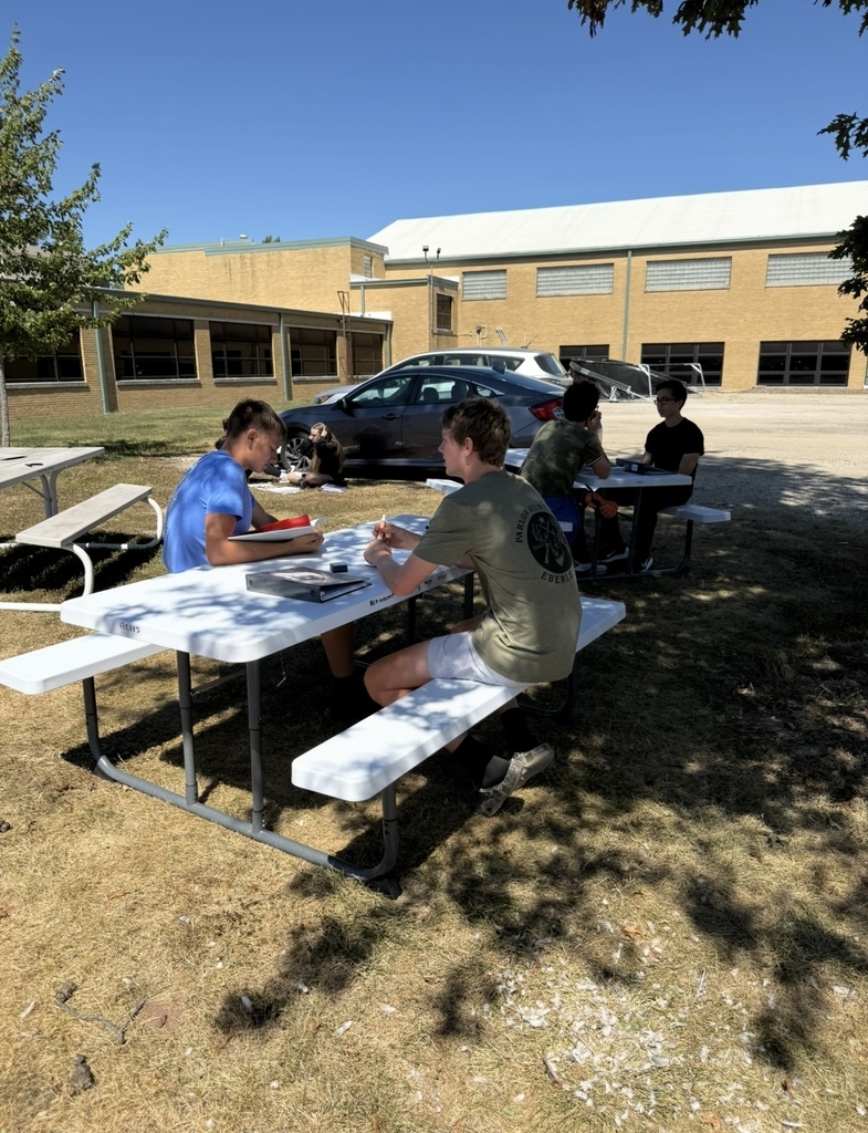 Enjoying the outdoor tables!