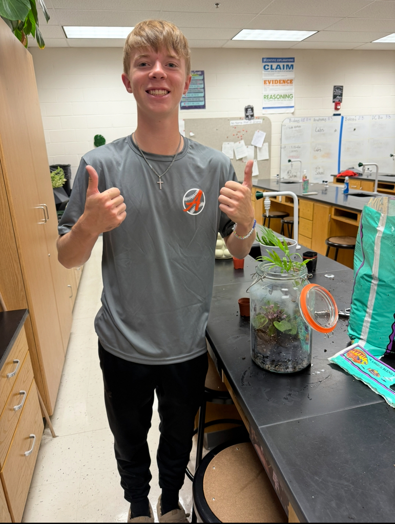 Kaiden showing off his Terrarium