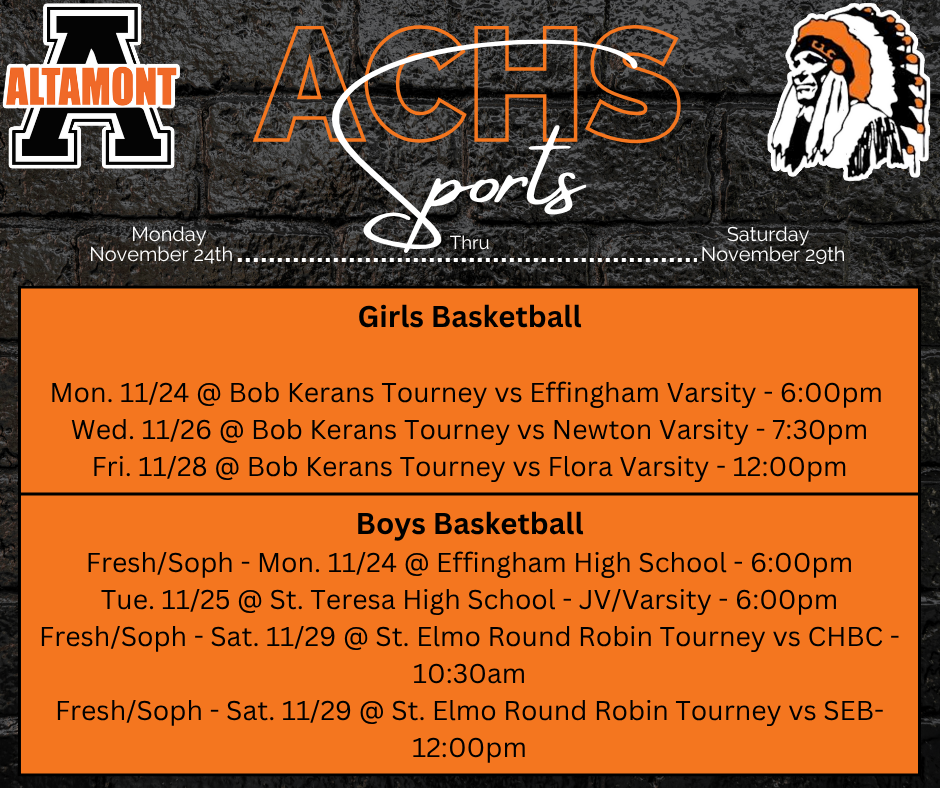 ACHS Sports 11/24-11/29