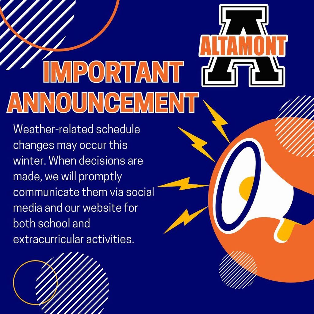 Weather Related Announcements