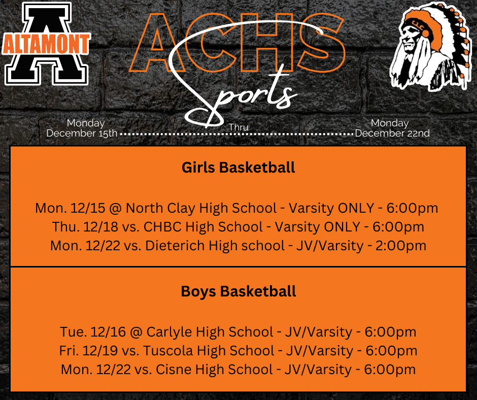 ACHS Sports 12/15-12/22