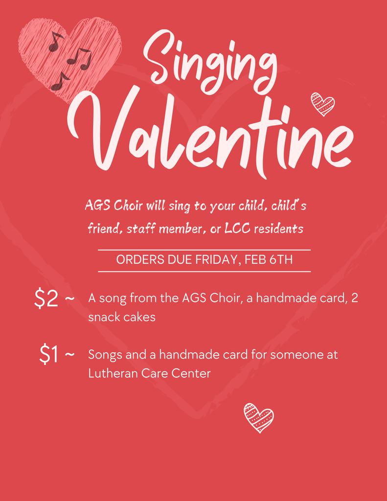 Singing Valentine flyer