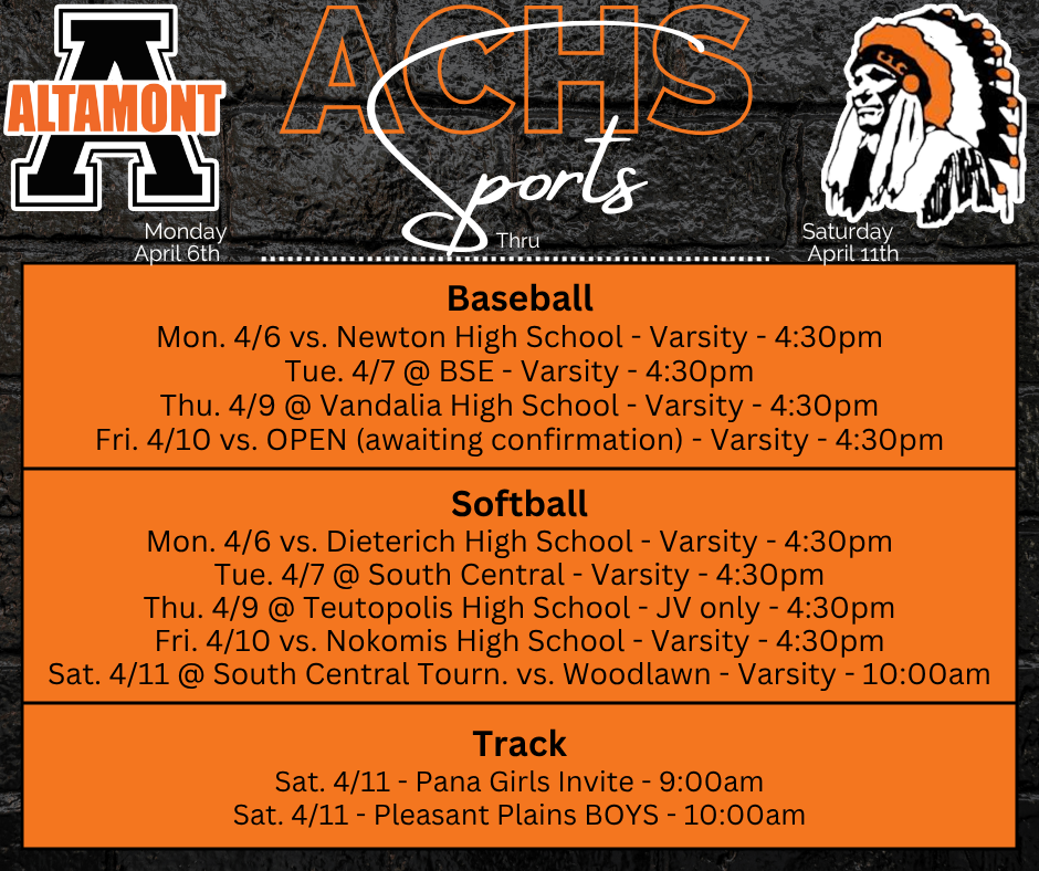 ACHS Sport 4/6-4/11