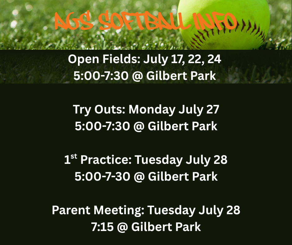 Fall 26 AGS Softball Info