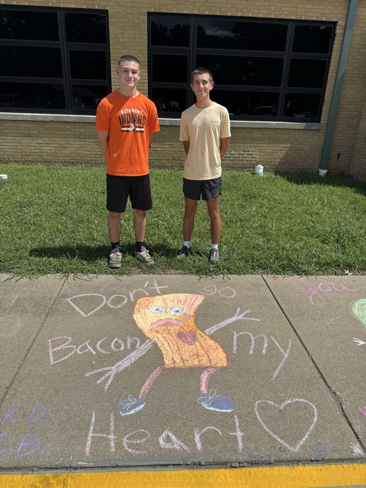 Sidewalk chalk food puns