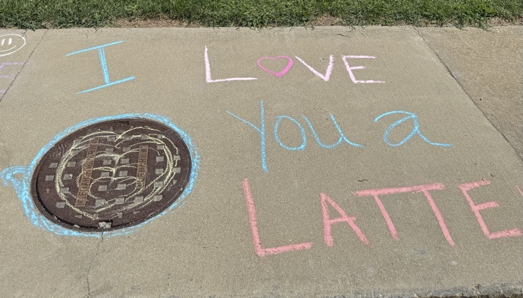 Sidewalk chalk food puns