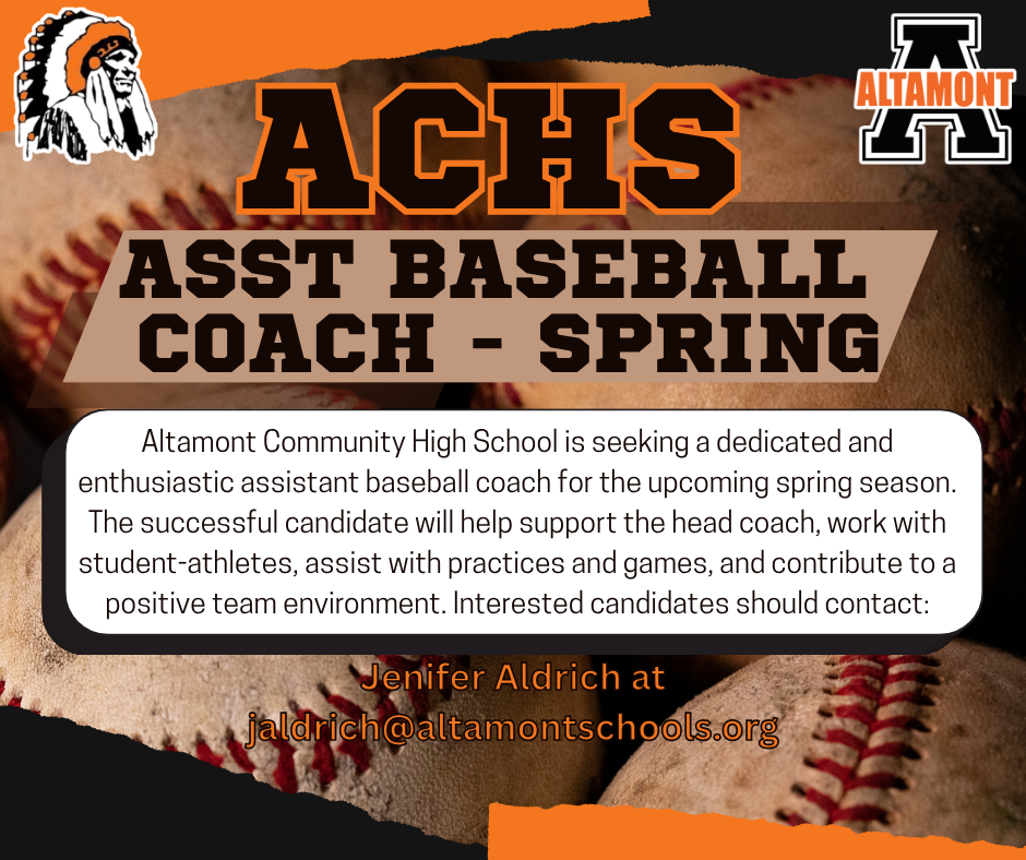 Asst Spring Baseball Coach