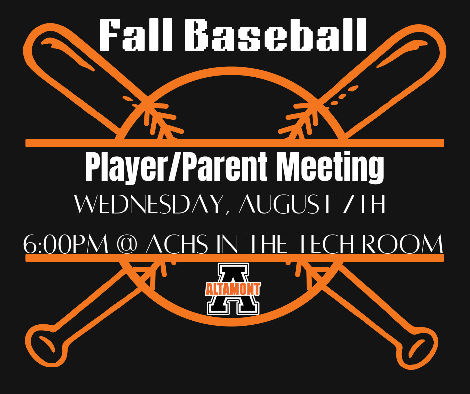 Baseball Player/Parent Meeting