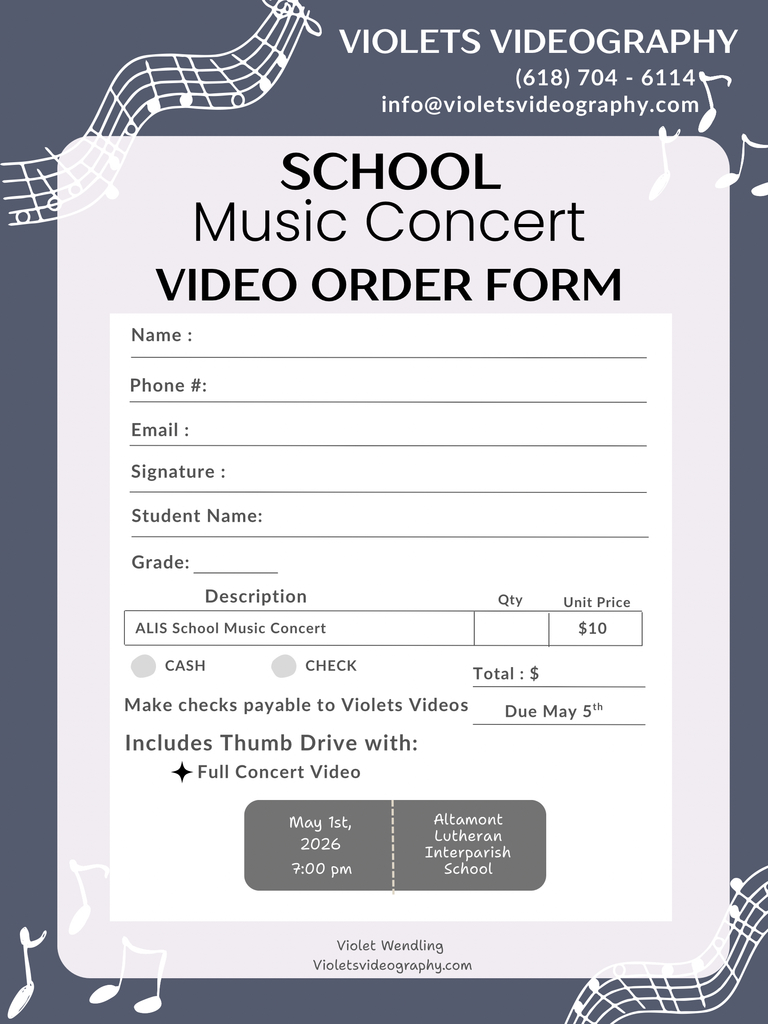 ALIS presentation of Happy Birthday America will be recorded with thumb drives of the program available for $10.00.  Orders due by May 5th.