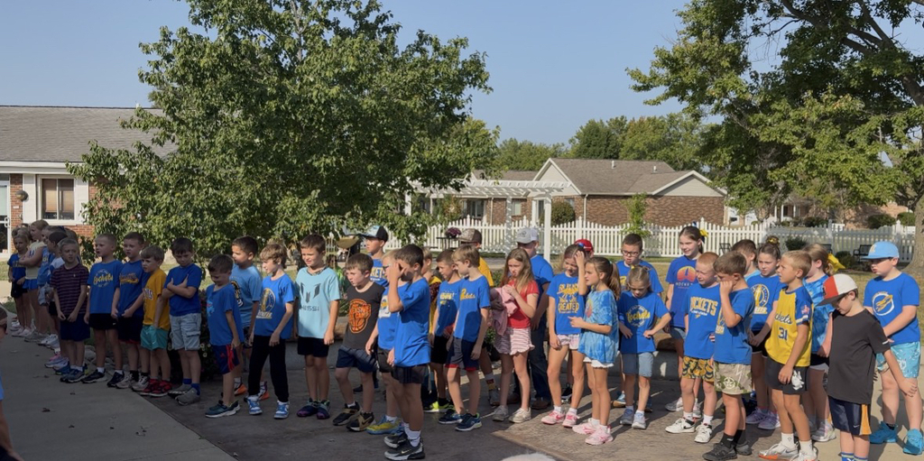 4th and 5th grade students singing at the Lutheran Care Center