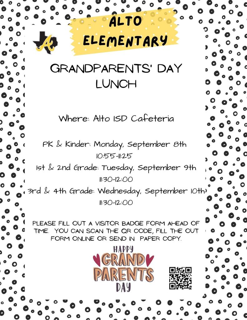 Grandparents lunch @ Alto Elementary