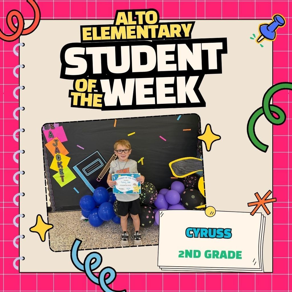2nd grade student of the week