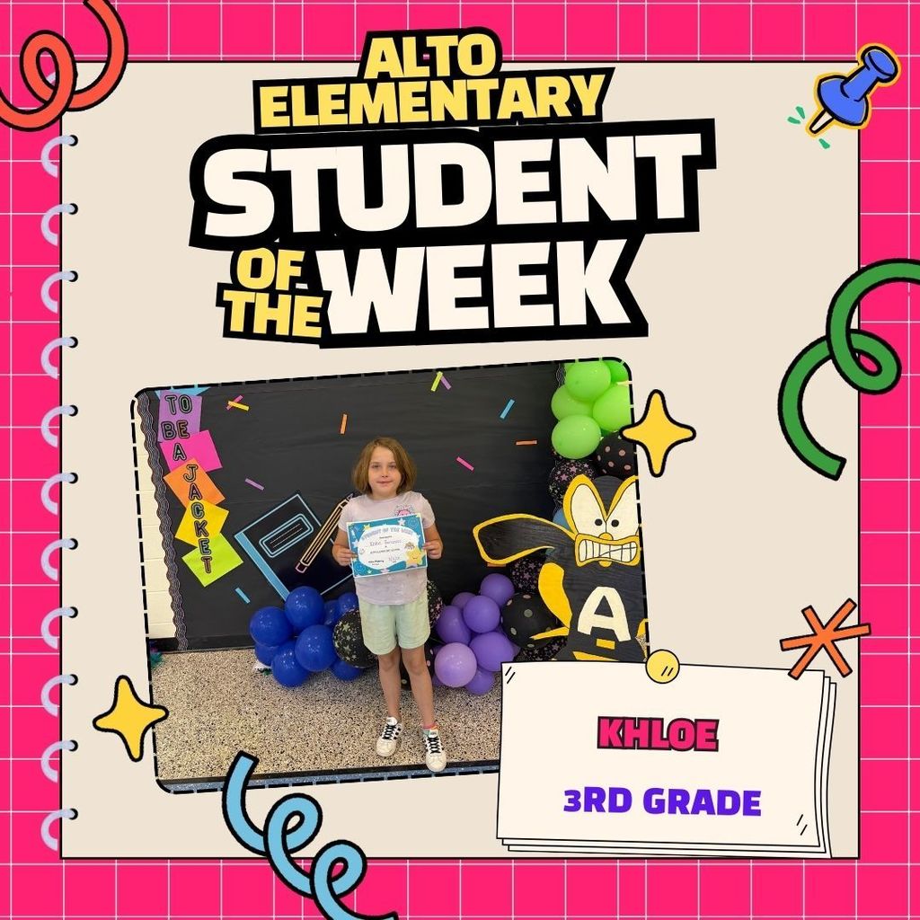 3rd grade student of the week