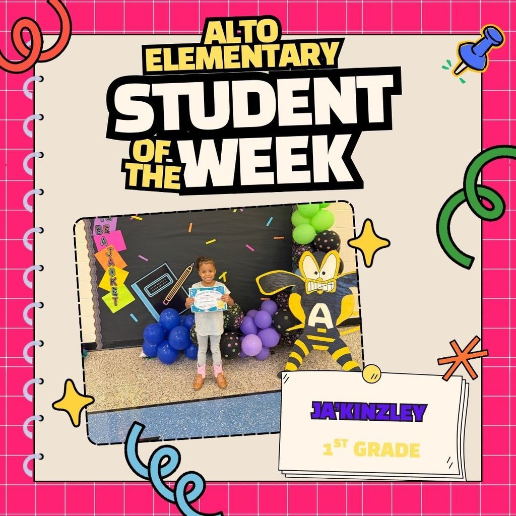 1st Grade Student of the week