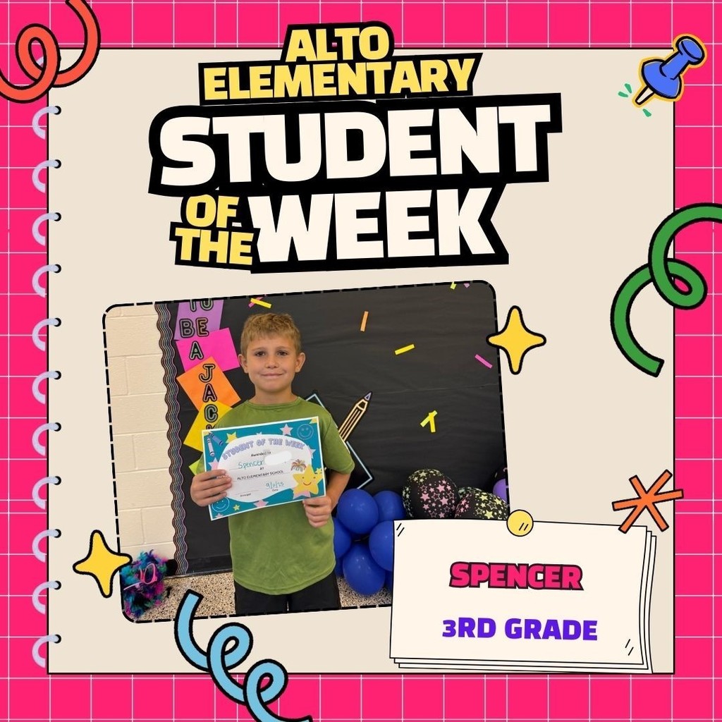 3rd grade student of the week