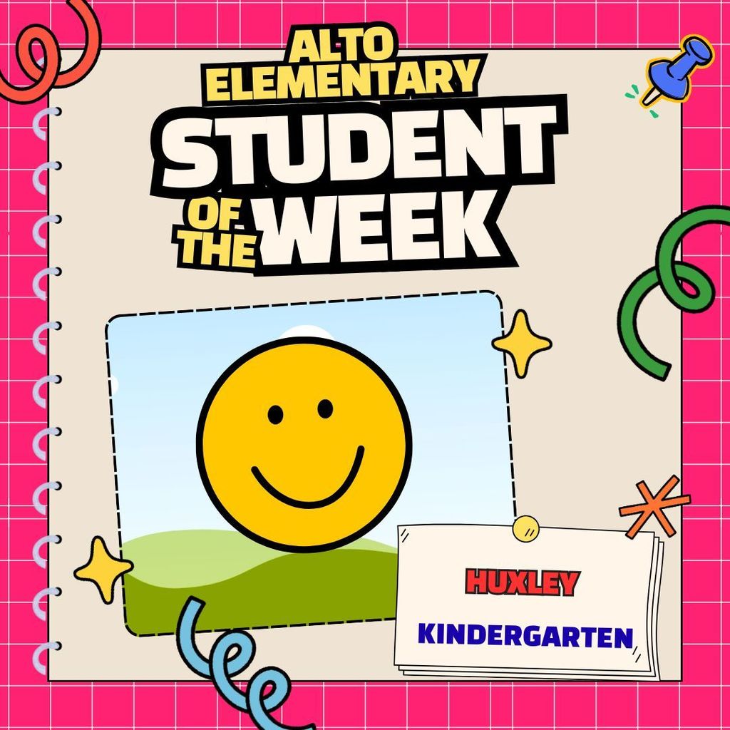 kindergarten student of the week