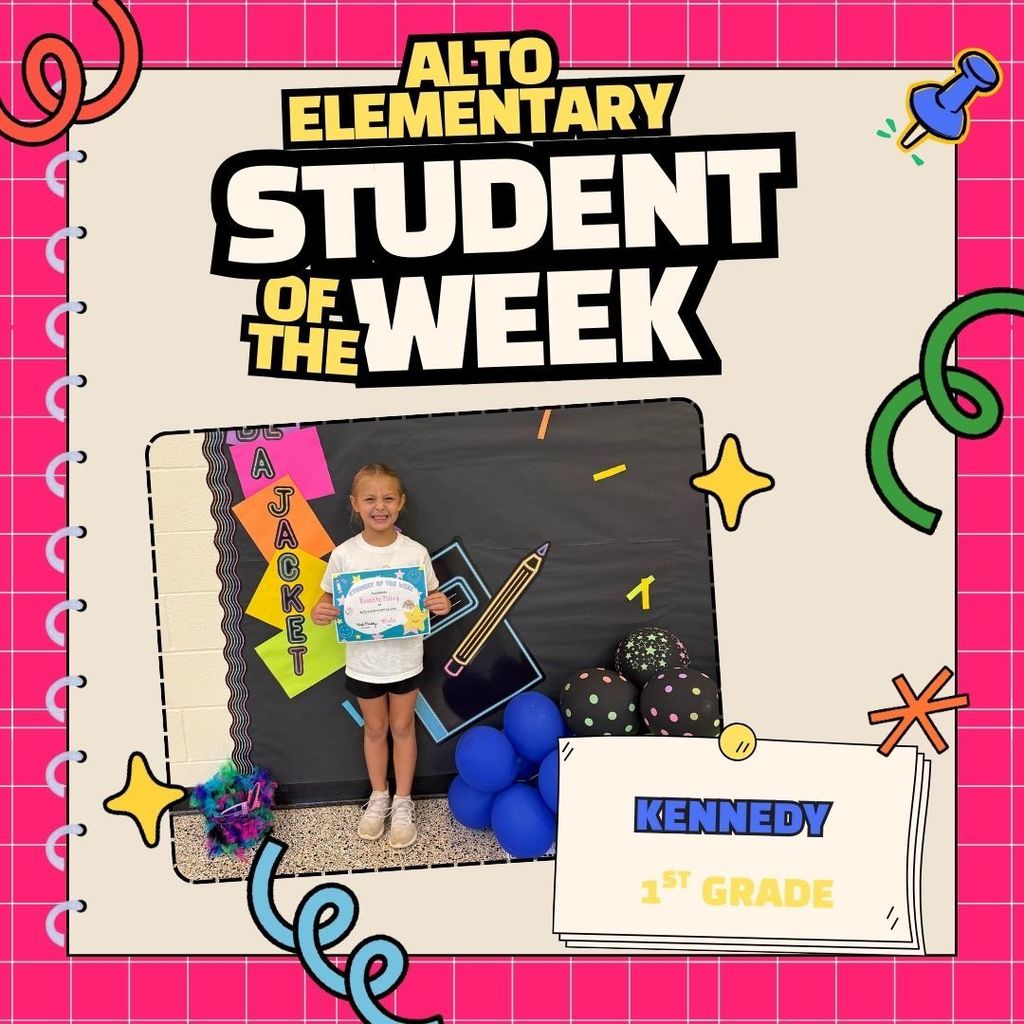 first grade student of the week