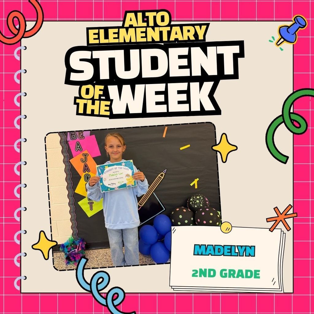 2nd grade student of the week