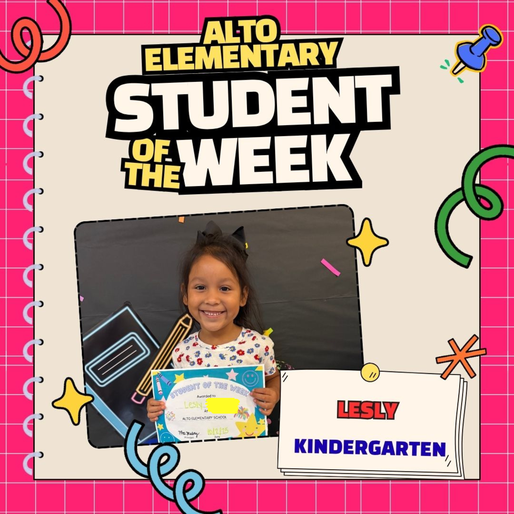 kindergarten student of the week